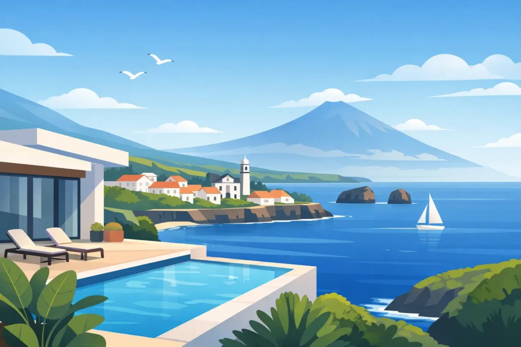 شقق للإيجار لقضاء العطلات في بونتا ديلغادا بإطلالة على المحيط